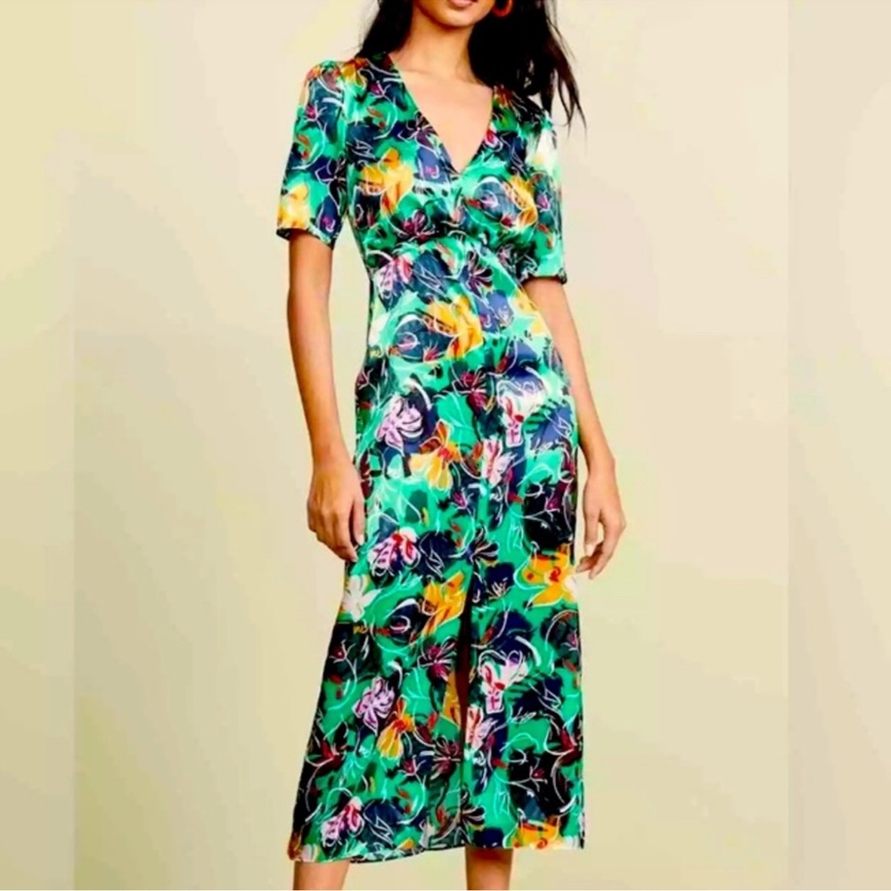 Saloni Eden Dress 100% Silk Women’s Dress Size US 6